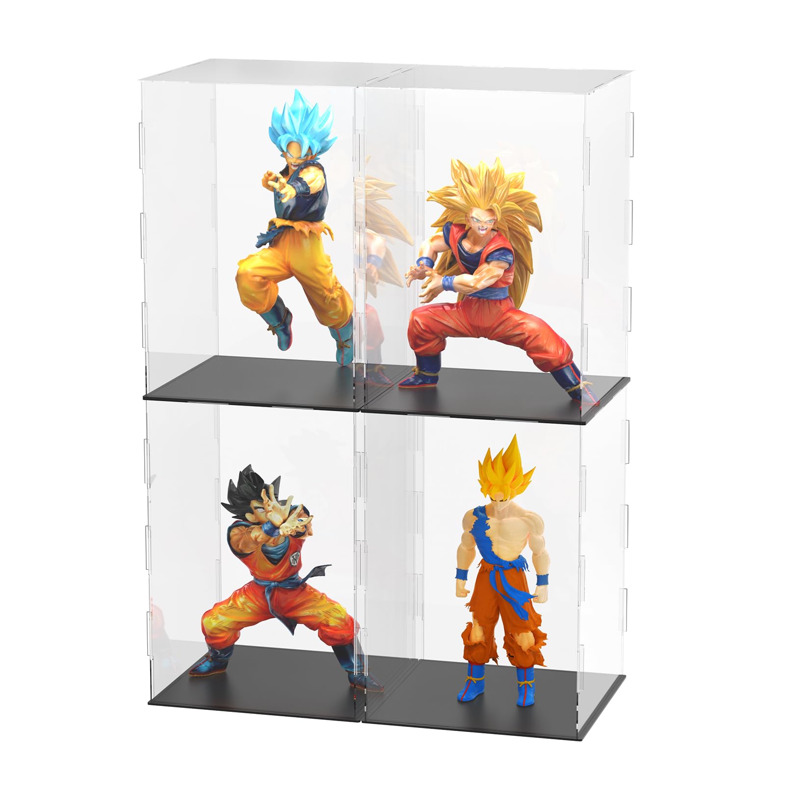 ディスプレイケース　フィギュア　 Amazon.co.jp: BriSunshine フィギュアケース 4個セット アクリル