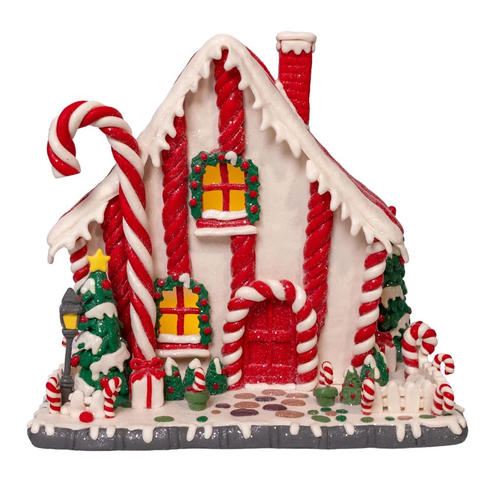 Maison LED Kurt Adler Canne Sucre d'orge Cadeau Traditionnel