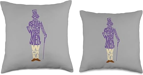 Miniatura 3 de Willy Wonka Chocolate Factory - Cojín de cojín (18.0 x 18.0in), multicolor