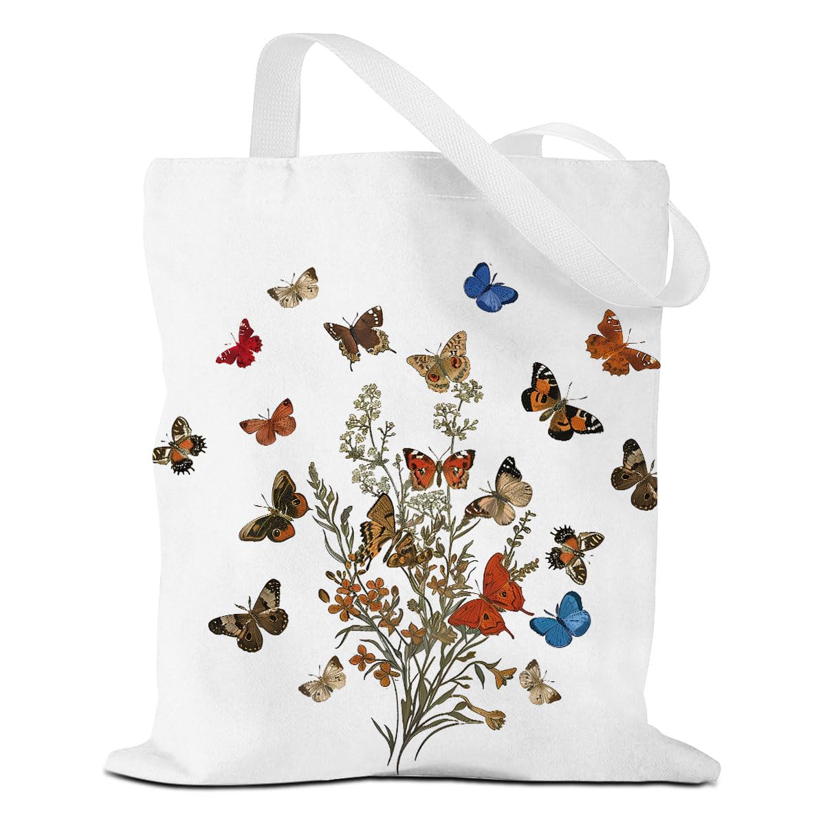 Mystic Sun and Moon Tote Bag Cottagecore Reusable Grocery Bags Sea Animals Western Cat Lover Gifts Weekender Bag