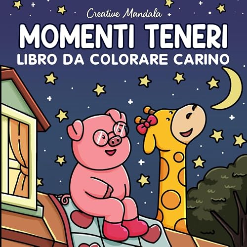 Momenti teneri: Libro da colorare carino per adulti e bambini, con scene rilassanti, simpatiche e romantiche di adorabili coppie di animali