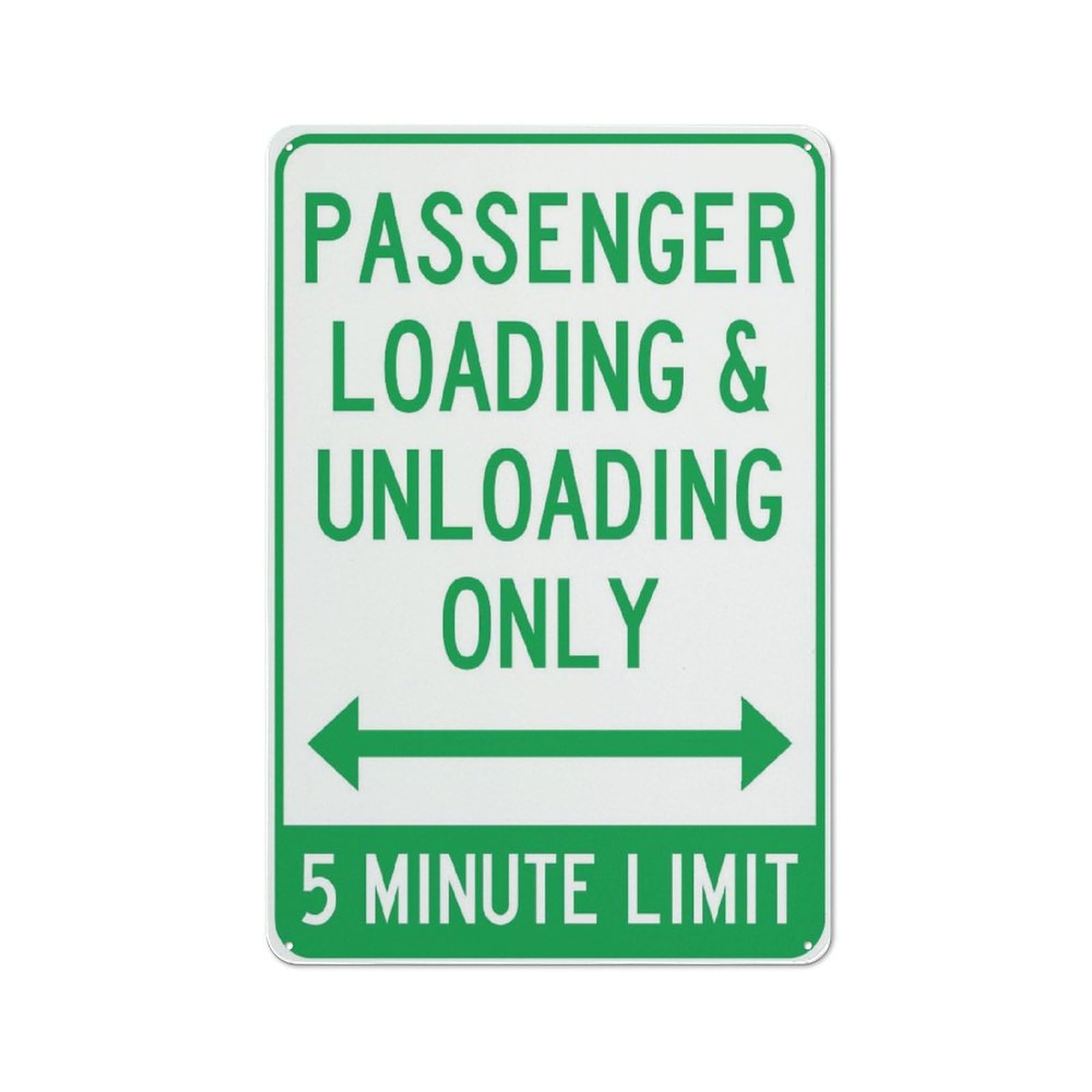 Xewazd A2076 Passenger Loading & Unloading Only 8"X12" Rust-Resistant Aluminum Sign - Indoor & Outdoor Use For Fence & Yard