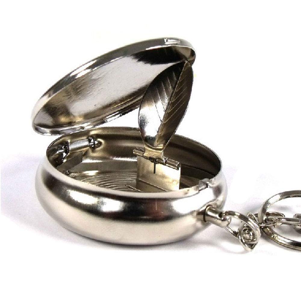 Buy SmartDealsPro Stainless Steel Portable Pocket Circular Ashtray Key