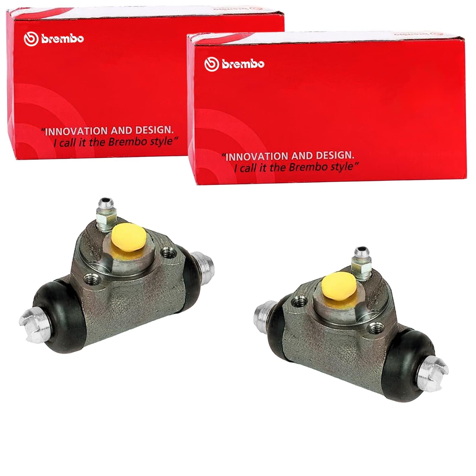 2x Brembo Radbremszylinder 19,05mm | 2x A 12 724 Kompatibel mit 500 (111_, 101_, 110_),500 Kombi (101_),600 (113_)