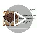 Image of PrettyKrafts Cotton Chair Pad | Chair Cushion Pad | Chair Cushion | Soft & Comfortable Sitting | Chair Cushion Pad for Sitting (40x40x8cm, Brown Large)