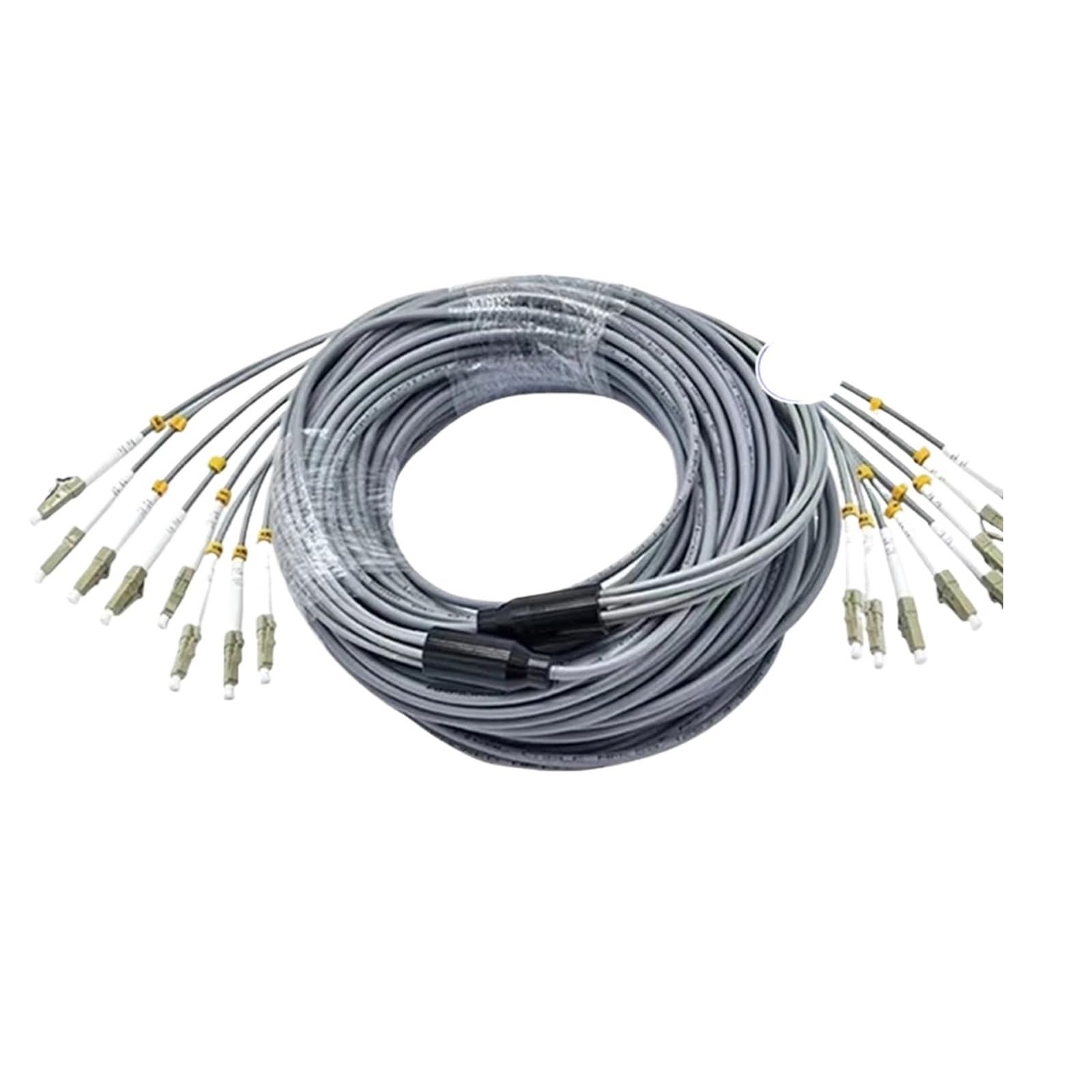 Câble de raccordement à fibre optique blindé 8 fils OM2 multimode Gris 8C SC LC FC ST A 1 à 50 m