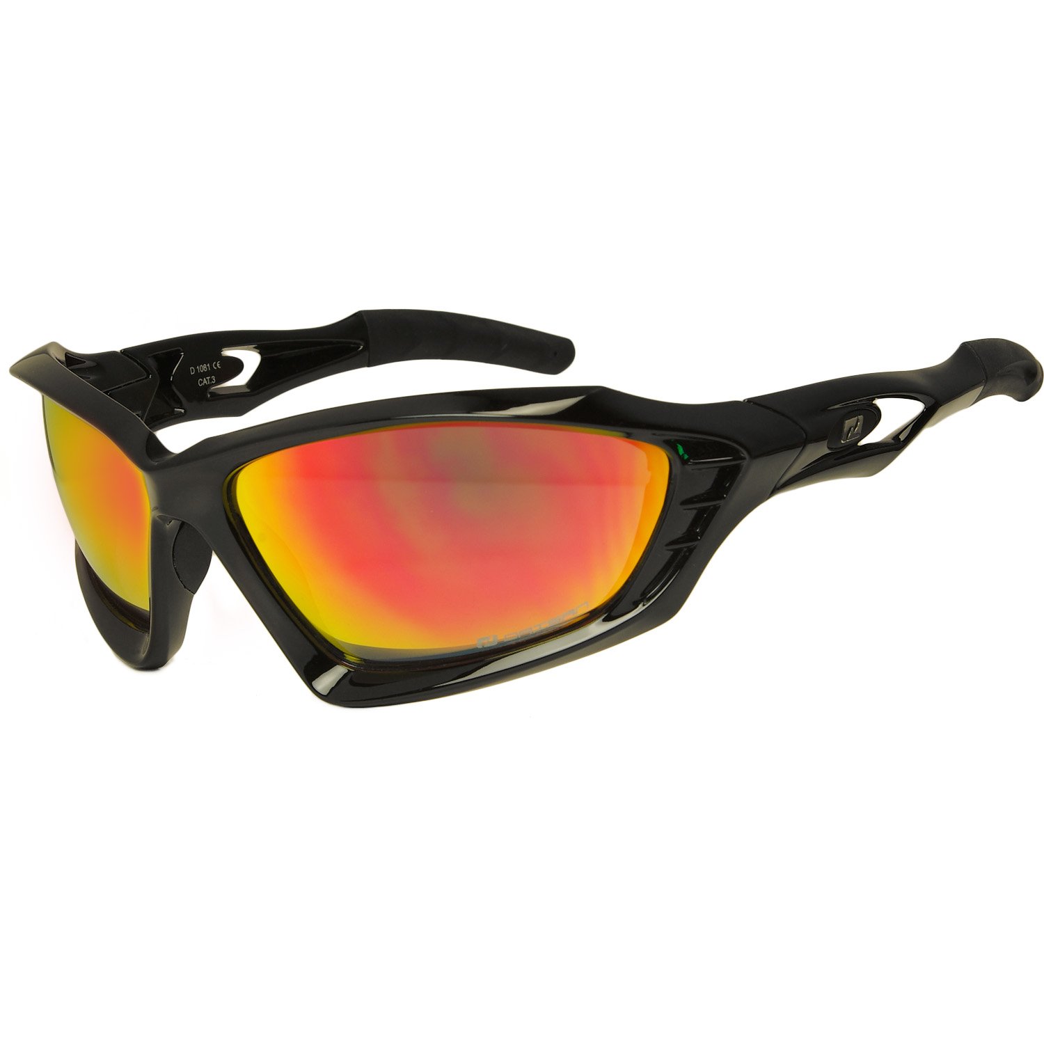 Daisan Elite fire verspiegelte Sportbrille Sonnenbrille