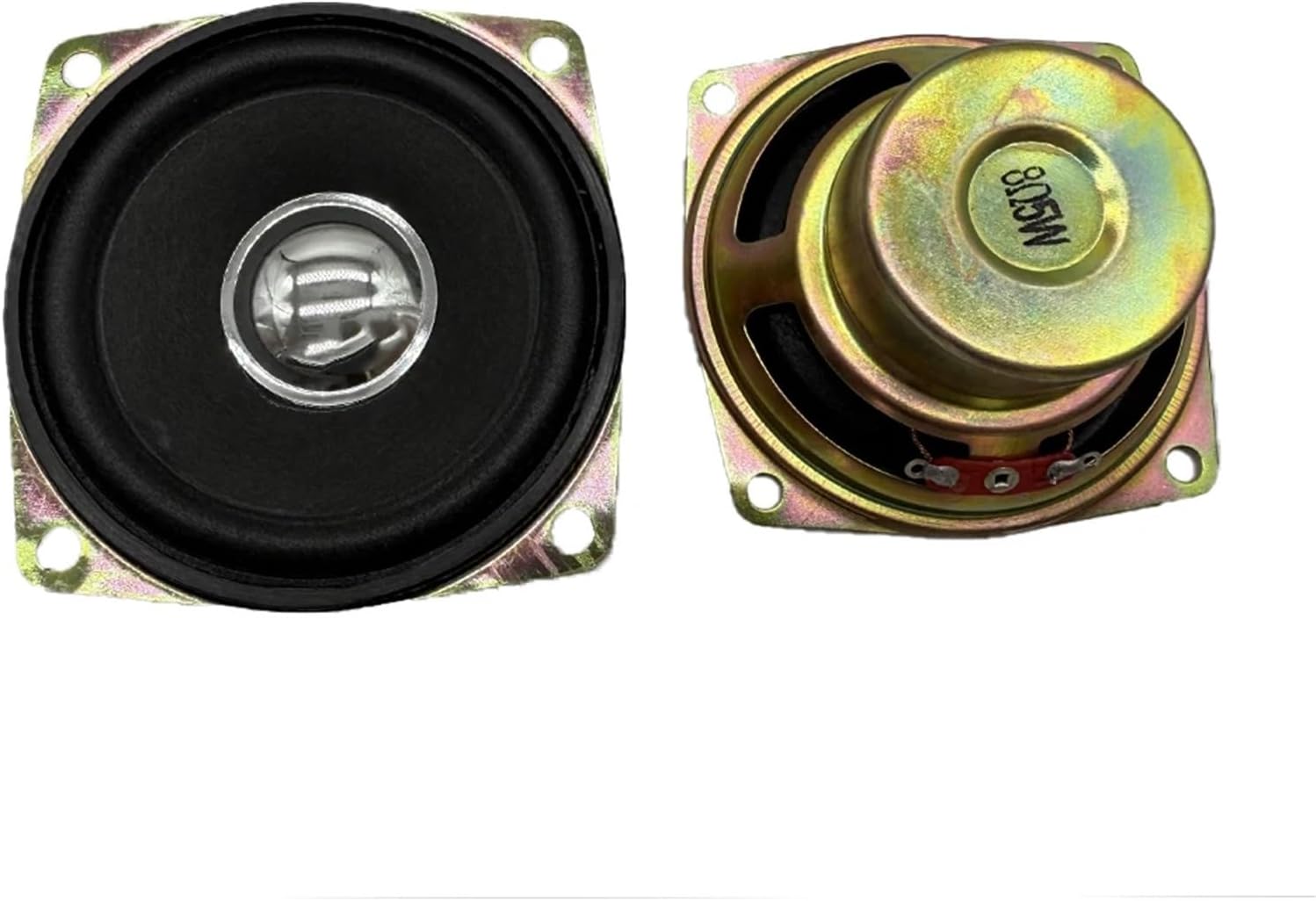 2Pcs/lot 66MM 8 Ohm 5W Speaker Full Range 2.6 Inch Square Loudspeaker DIY Interface Speaker Accessorie