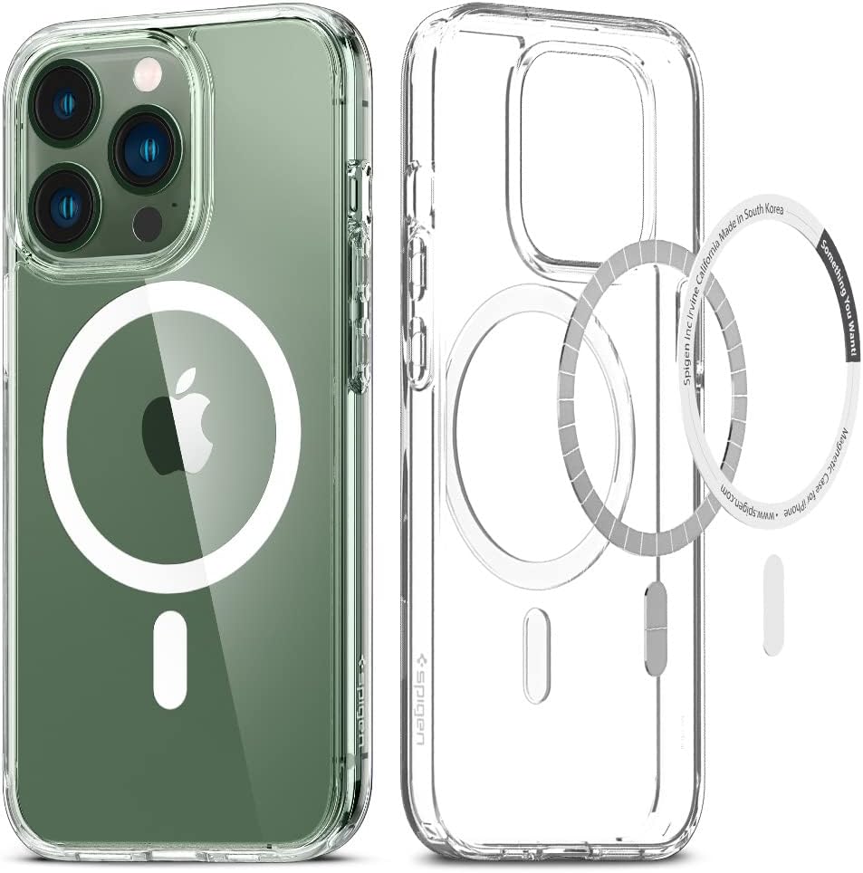 Spigen for iPhone 13 Pro Case, Ultra Hybrid MagFit [Anti-Yellowing] [Compatible with Magsafe] - Clear