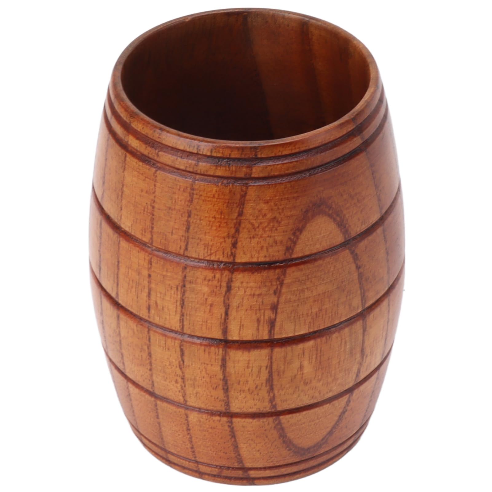 Boccale da Birra a Forma di Botte di Legno con Manico, Tazza da Bere in Legno Massello, Tazze da Tè Giapponesi Tazza da Acqua in Legno Naturale Fatta a Mano Per Bere