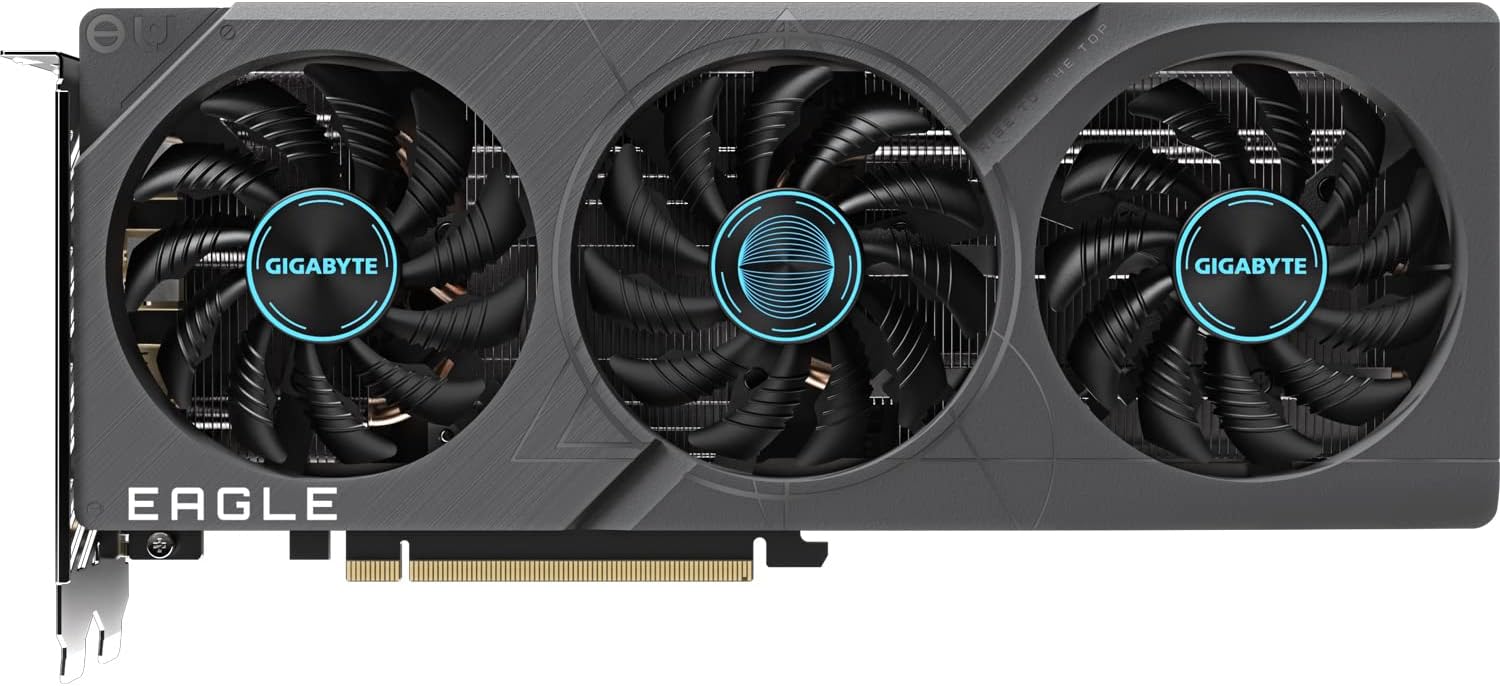GIGABYTE GeForce RTX 4060 TI EAGLE 8GB Scheda grafica - 8GB GDDR6 18Gbps 128bit, PCI-E 4.0, 2x DisplayPort 1.4, 2x HDMI 2.1a, NVIDIA DLSS 3, Supports 4K, Ada Lovelace Arch, GV-N406TEAGLE-8GD GIGABYTE GeForce RTX 4060 TI EAGLE 8GB Scheda grafica - 8GB GDDR6 18Gbps 128bit, PCI-E 4.0, 2x DisplayPort 1.4, 2x HDMI 2.1a, NVIDIA DLSS 3, Supports 4K, Ada Lovelace Arch, GV-N406TEAGLE-8GD