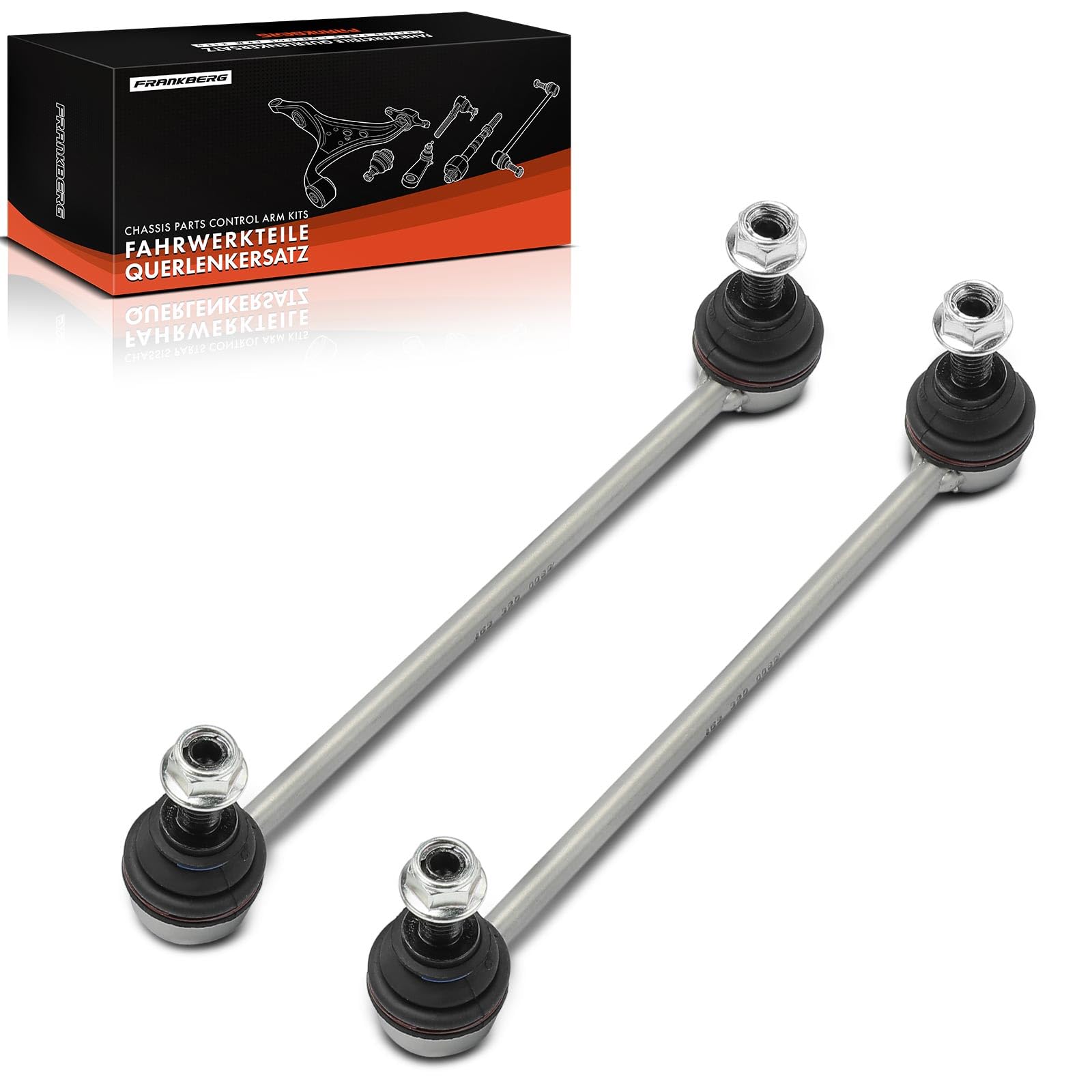 Frankberg 2x Biellettes Barre Stab Avant Gauche Droite en Bas Compatible avec Twingo III BCA BCM Forfour Hatchback 453 Fortwo Cabriolet 453 Fortwo Coupé 453 Remplacer# 4533200089