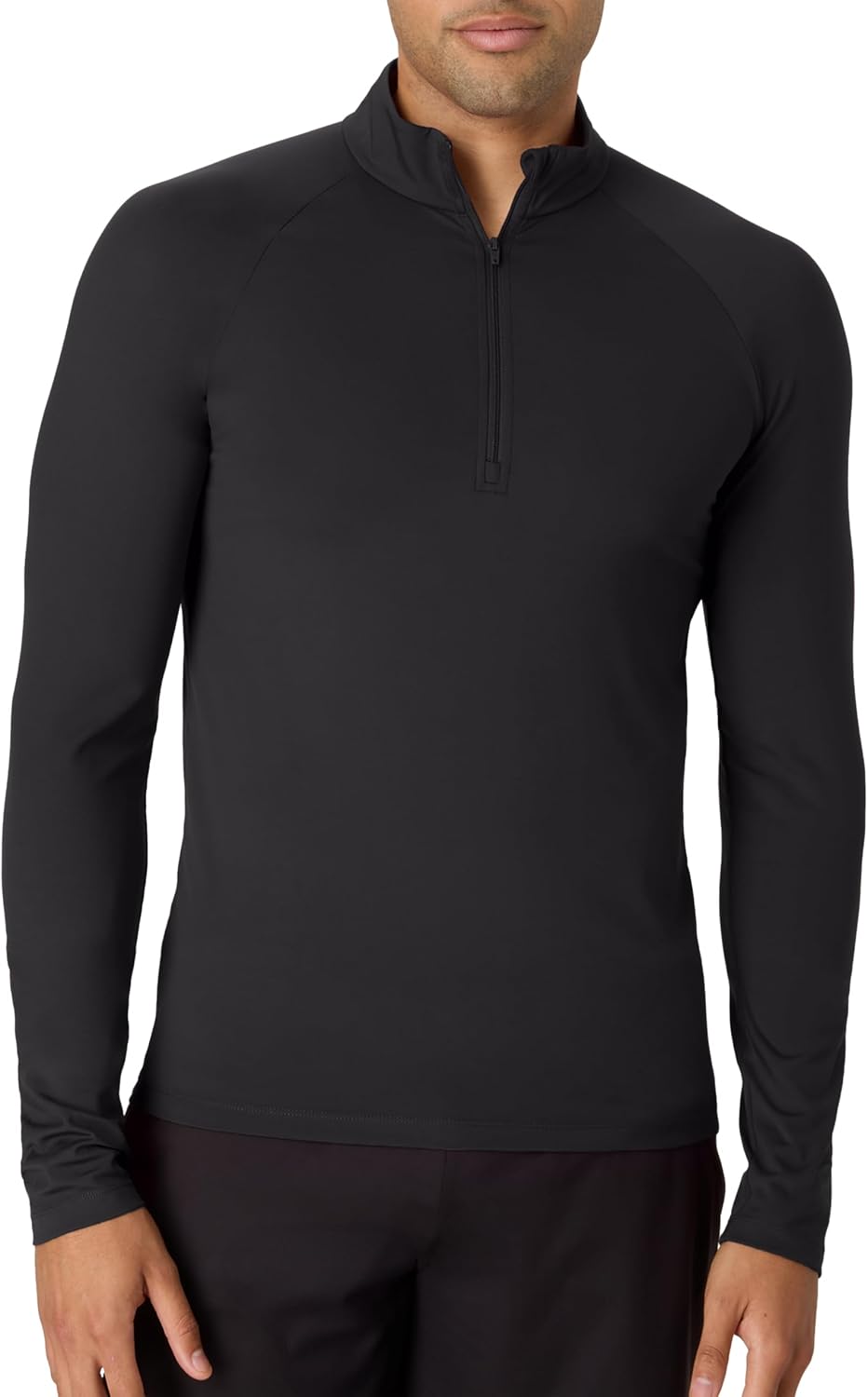 Hanes Men's Shirt With Quarter Zip, Moves Pullover Long-sleeve Men's Clothing Shirts, Moisture-wicking Ultra-stretchy