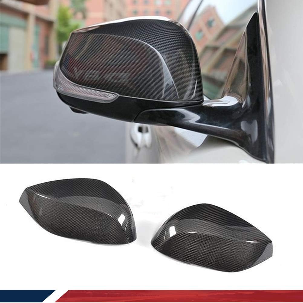Dry Carbon Fiber Car Rear Review Mirror Cover Caps fits for Infiniti Q50 Sports Sedan 4 Door 2013-2017 Add On Style
