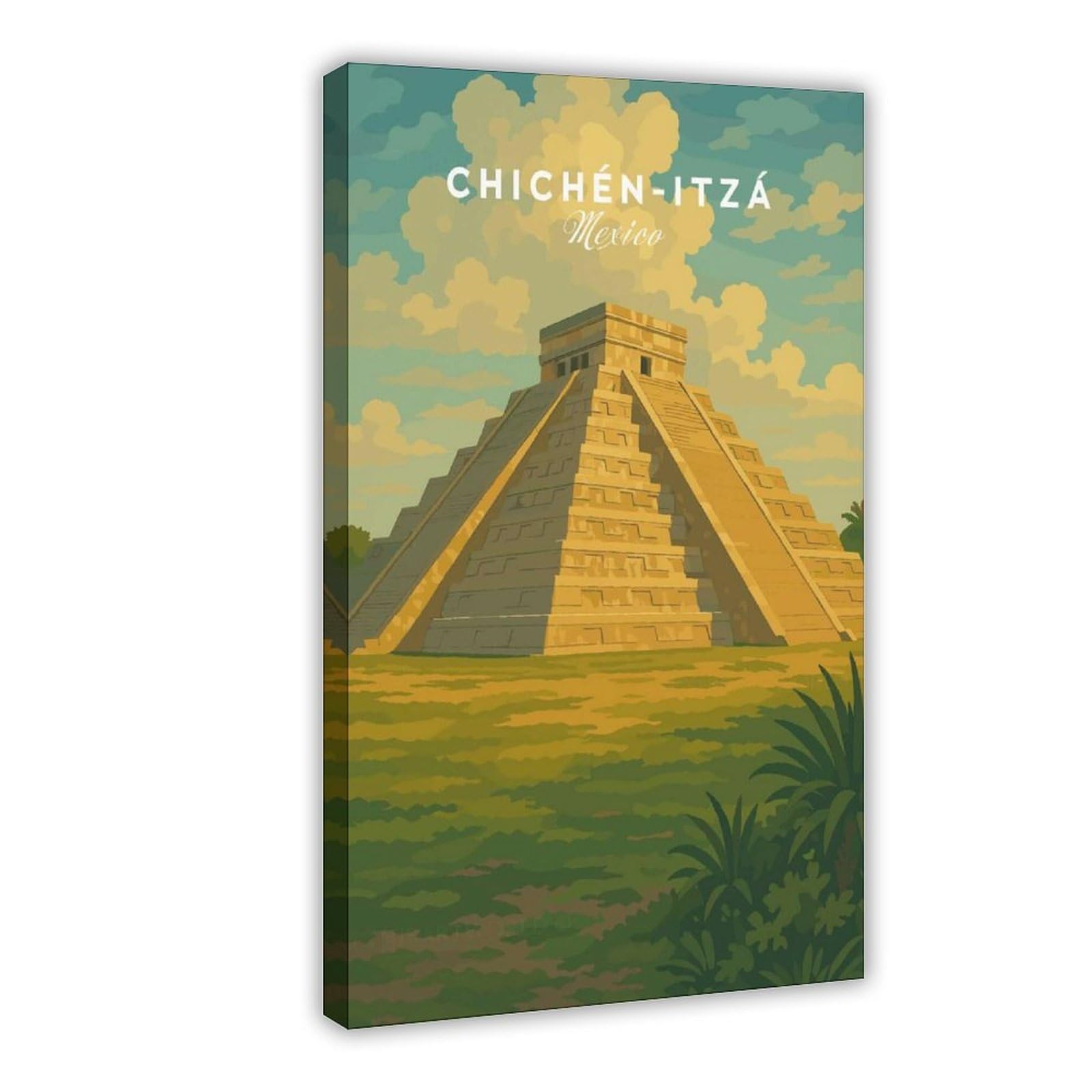 Bareronor Chichén Itzá Canvas Poster for Home Decor Gift