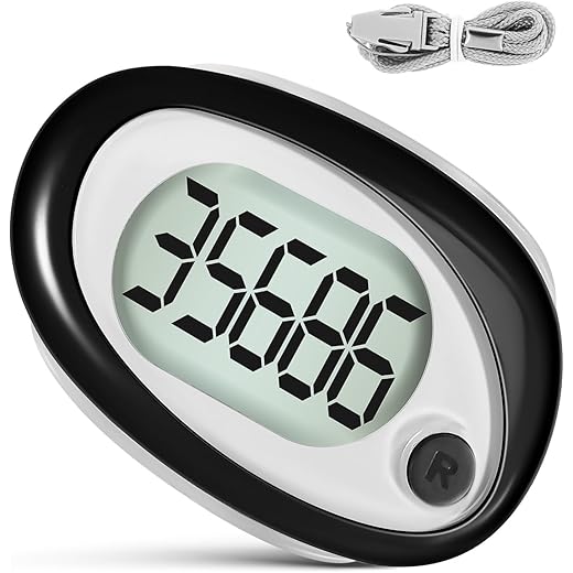 Abaodam Pedometer Clip + Lanyard