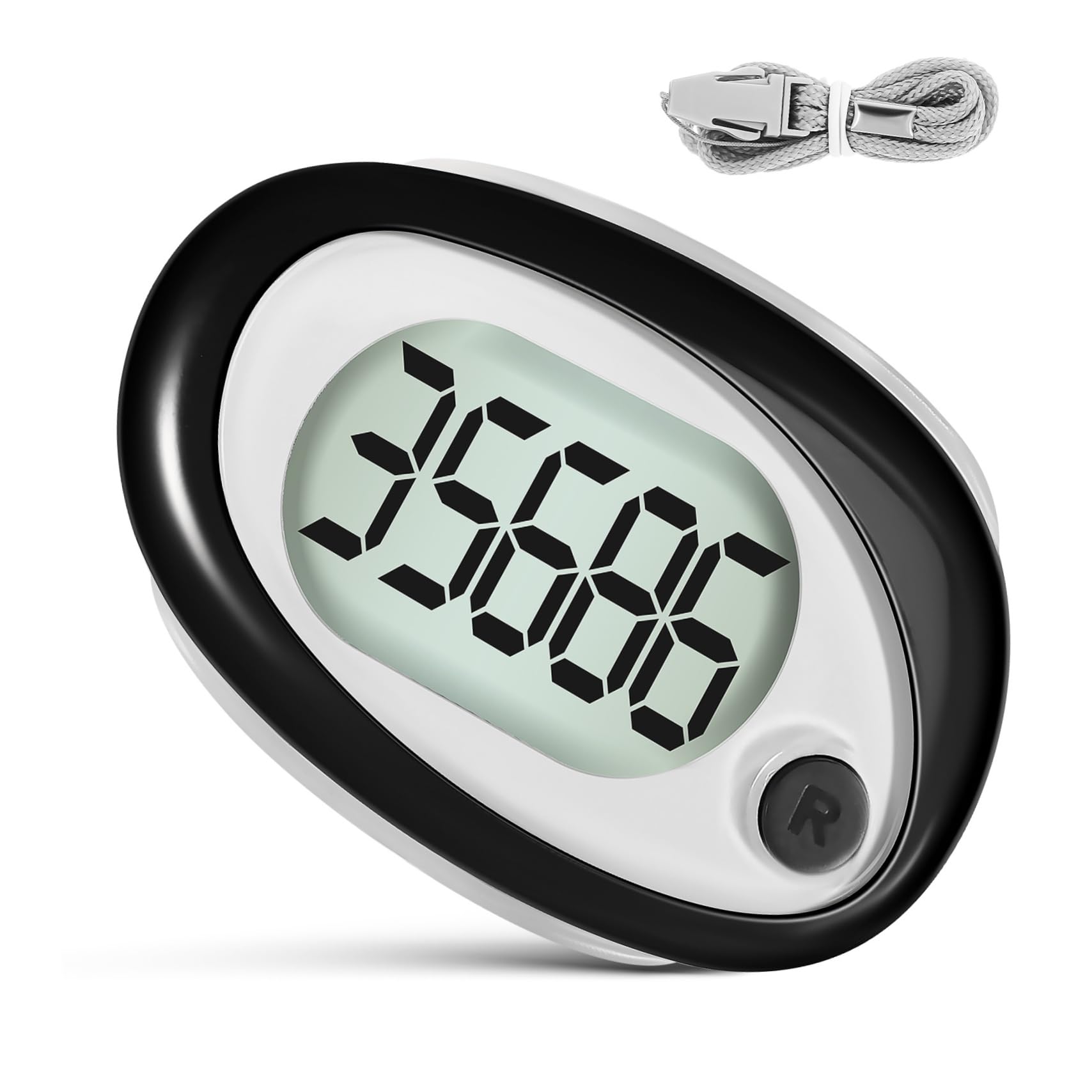Abaodam 3D Pedometer for Walking Step Counter for Outdoor Lightweight Portable Clip-on Easy to Use