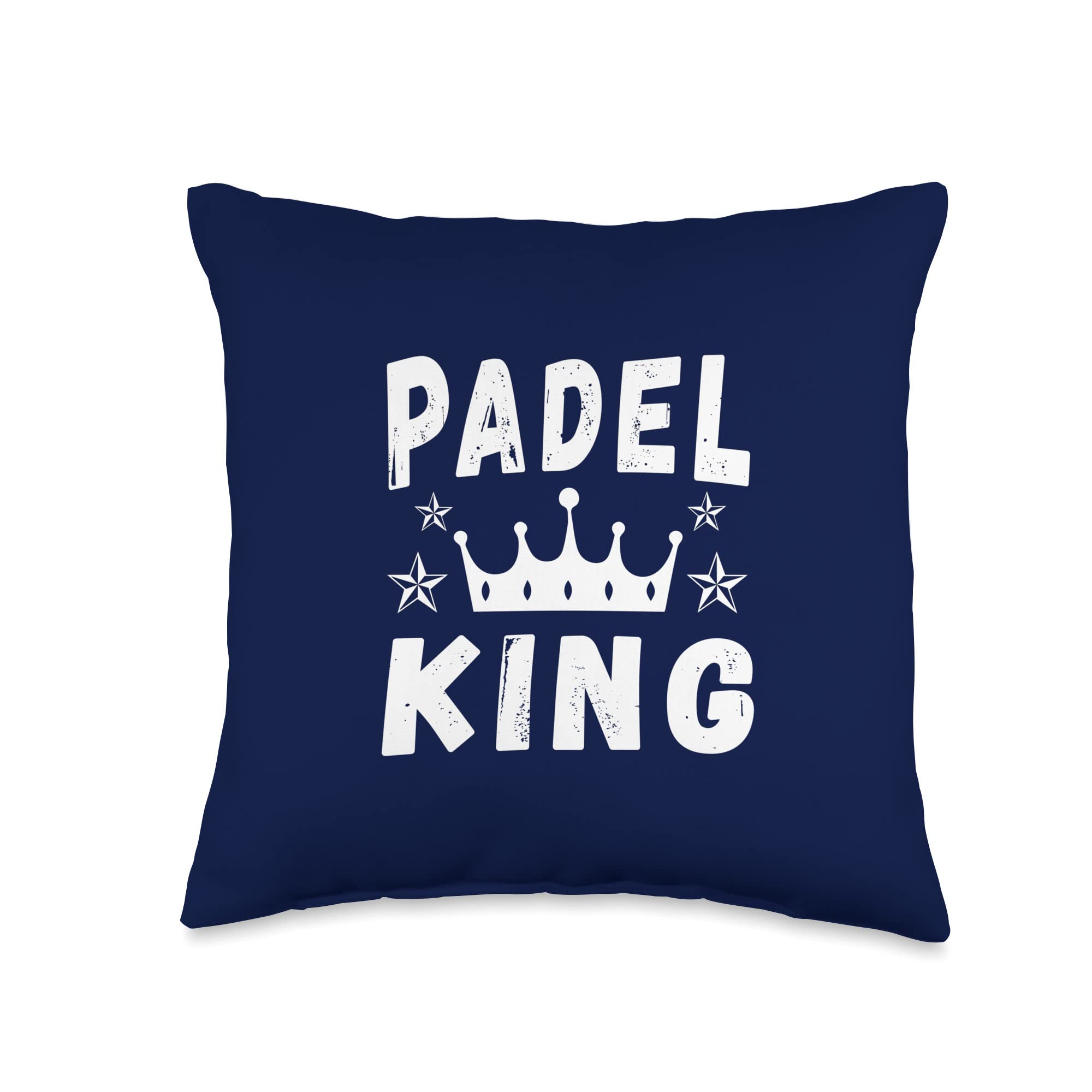 PADEL ROCKETSPORT TENNIS GAG GIFT T-SHIRT King Practice Gag Gift Padel Men Boys Throw Pillow, 16x16, Multicolor
