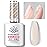 BORN PRETTY Builder Gel for Nails, 8-in-1 Extension Gel Strengthener Gel Hard Builder Nail Gel Base Top Gel, Natural Nude Gel Builder Rhinestone Nail Glue Gel in A Bottle 15ML