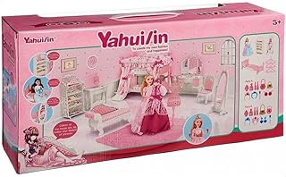 عروسة مع أكسسوارات للبنات 6961-A مقاس 52.2×24.4×13.4 سم، متعددة الألوان من ياهويلين