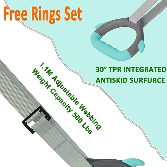 GLANT Foldable & Movable Gymnastics Kip Bar with MAT and Ring Set, 3' to 5' Height Adjustable,Horizontal Bar for Kids Girls Junior,Gym Equipment for Indoor and Home Training- Max Load 300LBS