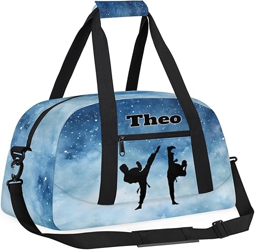 Miniatura 3 de Bolsas de lona deportivas personalizadas para niños, bolsa de entrenamiento personalizada para gimnasio, bolsa de entrenamiento con nombre para