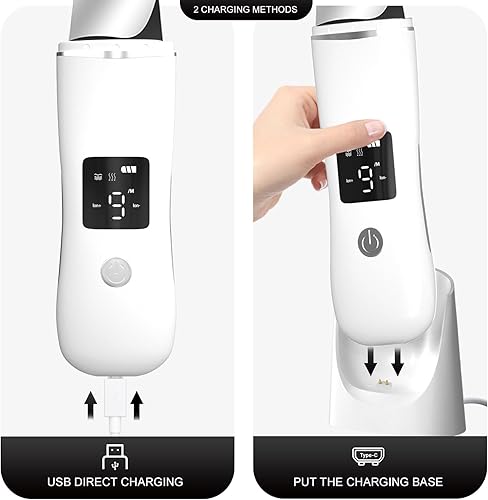 Miniatura 5 de Espátula facial para exfoliar la piel, removedor de puntos negros con 4 modos, extractor de poros, espátula facial de limpieza profunda para el