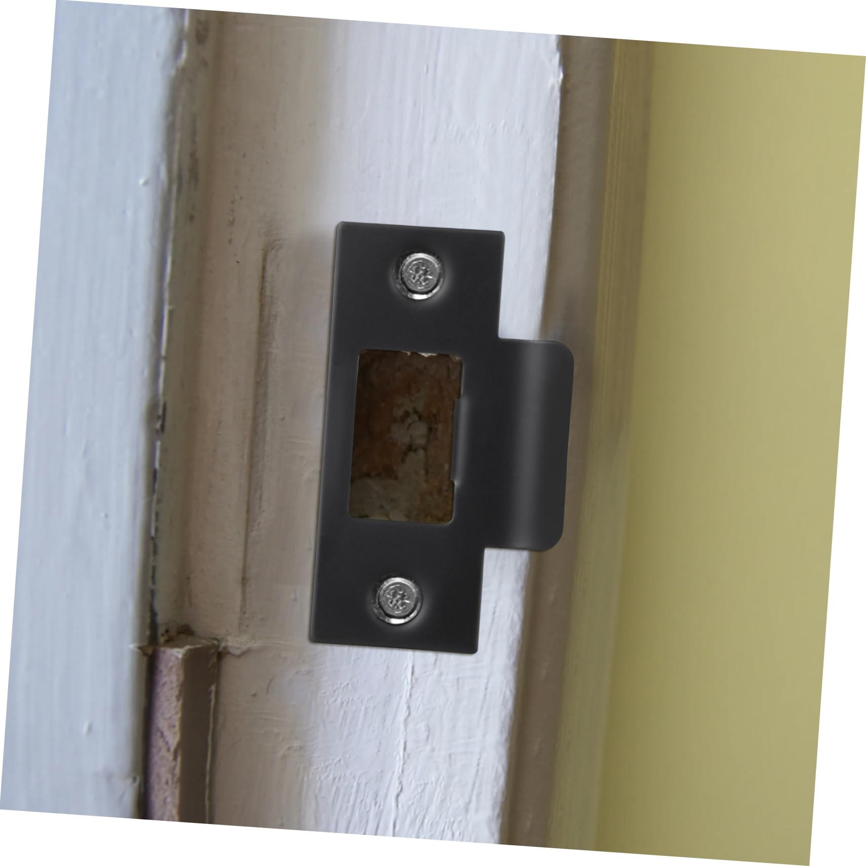 5 ensembles Guide De Verrouillage De Porte Clé Renfort De Porte Plaque Arrière Pêne Dormant Gâche De Porte Gâche De Porte Plaque De Verrouillage De Porte D'Entrée 4 pièces * 5
