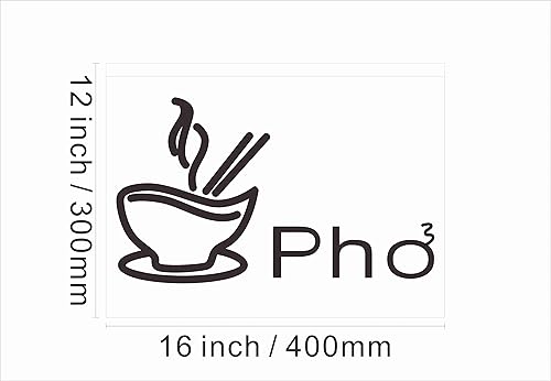 Miniatura 4 de 110125 Pho Vietnamese Vietnam Noodles Cafe Restaurant - Letrero de neón con luz LED (16 x 12 pulgadas, morado)