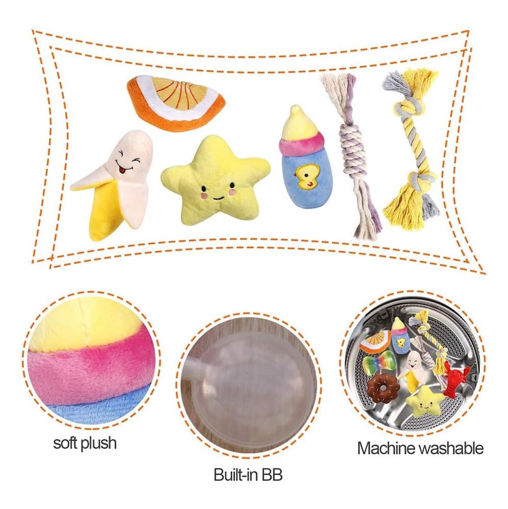 Set de 10 juguetes mordibles para perros pequeños PLAYJOY miniatura 5