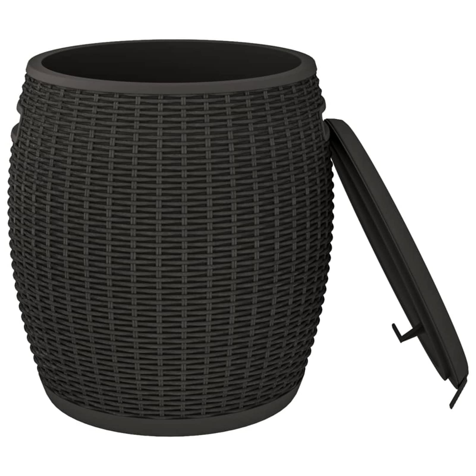 Gecheer Scatola di immagazzinaggio da giardino 4 in 1, in polipropilene, per esterni, organizer per attrezzi da giardino, cassapanca per balcone, piscina e terrazza