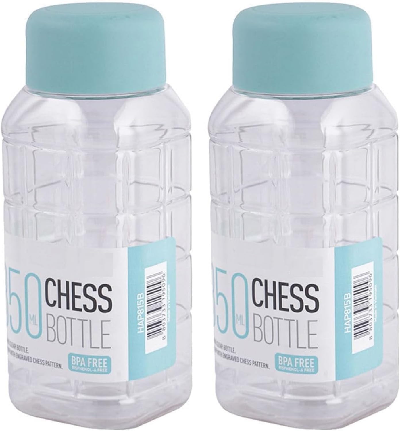 Small Bpa Free Plastic Water Bottle For office and School, Plastic PET Water Bottle For Kids & Adult- Cute Transparent Bottle For Water, Juice, Mojito (Pack Of 2, 350 ml)
