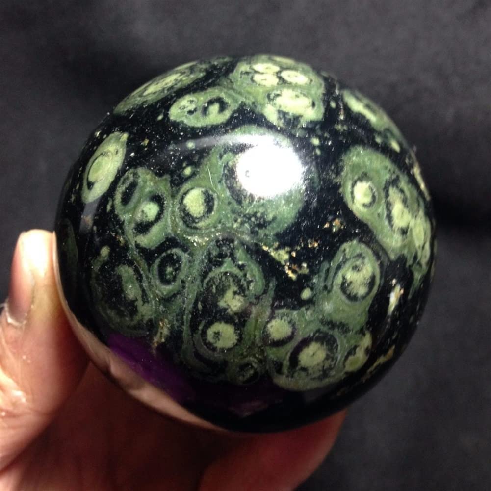 Cristallo Sfera di Pietra di Cristallo con Occhio di Pavone Naturale Collezioni di casa (Size : 9cm)