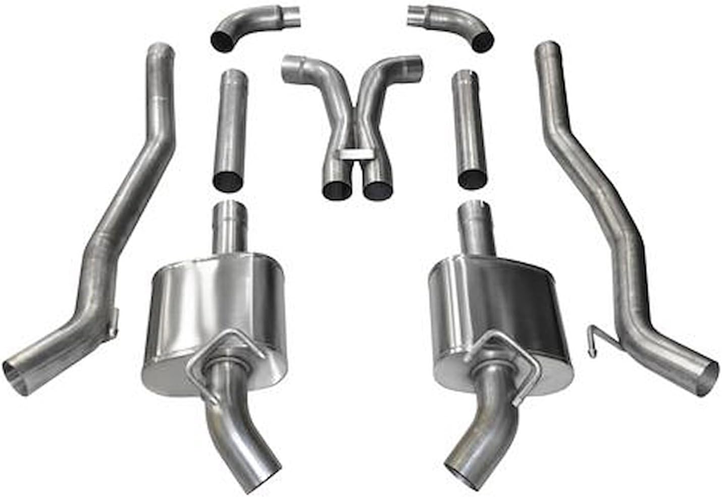 Corsa 14976 Cat Back Exhaust and X Pipe (Chevrolet Camaro SS)