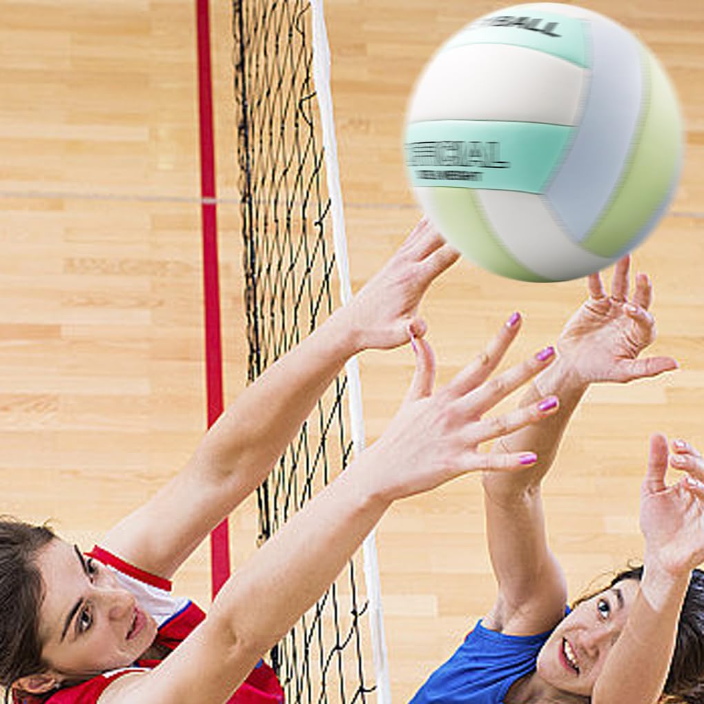 5 Ensemble de Volley-ball pour l'extérieur, ingrédients écologiques, artisanat exquis, Match Durable, entraînement en PVC, volley-ball en plein air, bleu