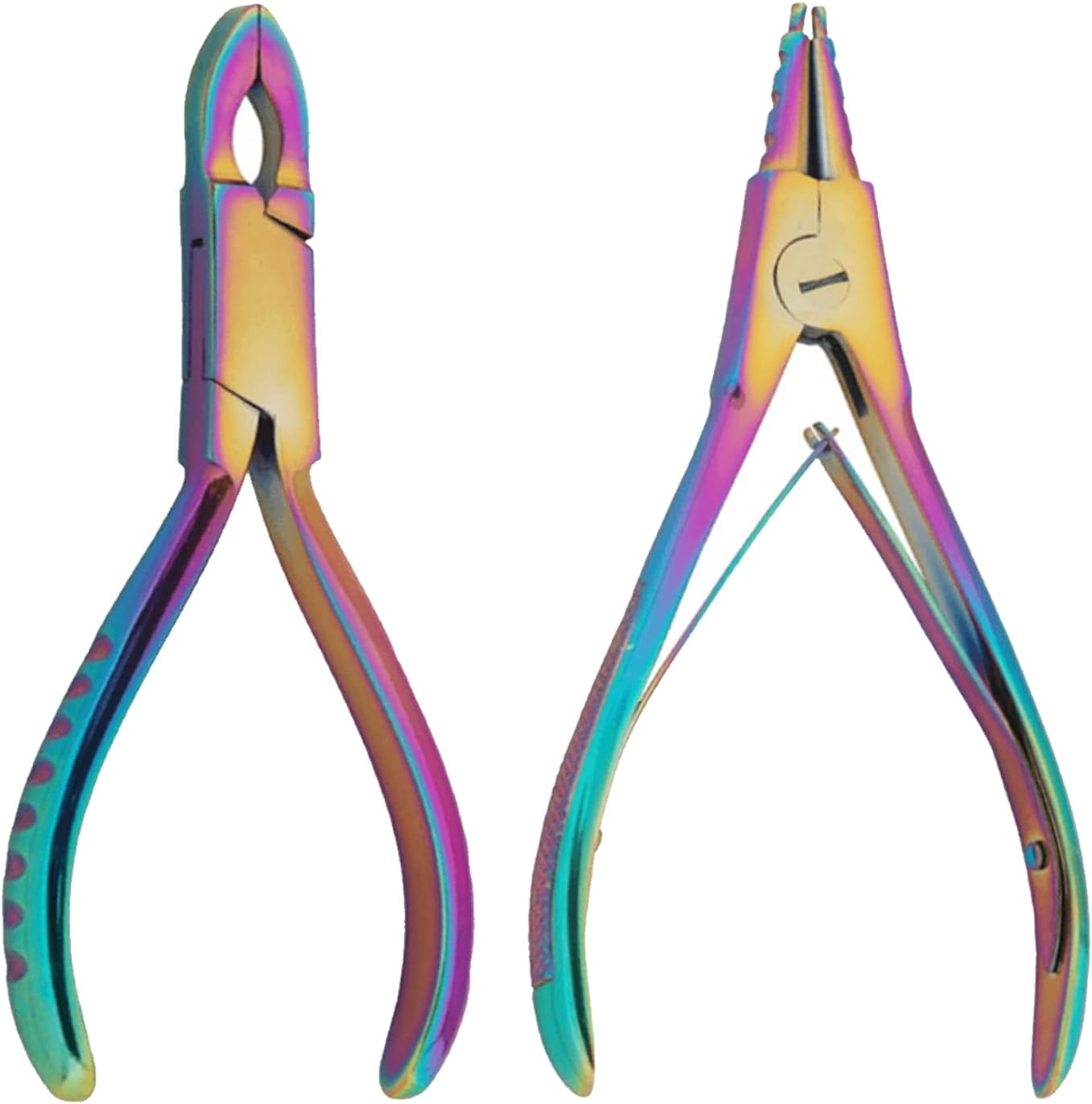 Multi Rainbow Color Bead Capture Ring Opener & Closer Set - Ball Closure Body Piercing Tool Tattoo