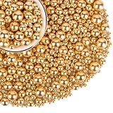 Gold Perlen Zuckerstreusel, 130g / 4.58oz, essbare Zuckerperlen-Mischung für...