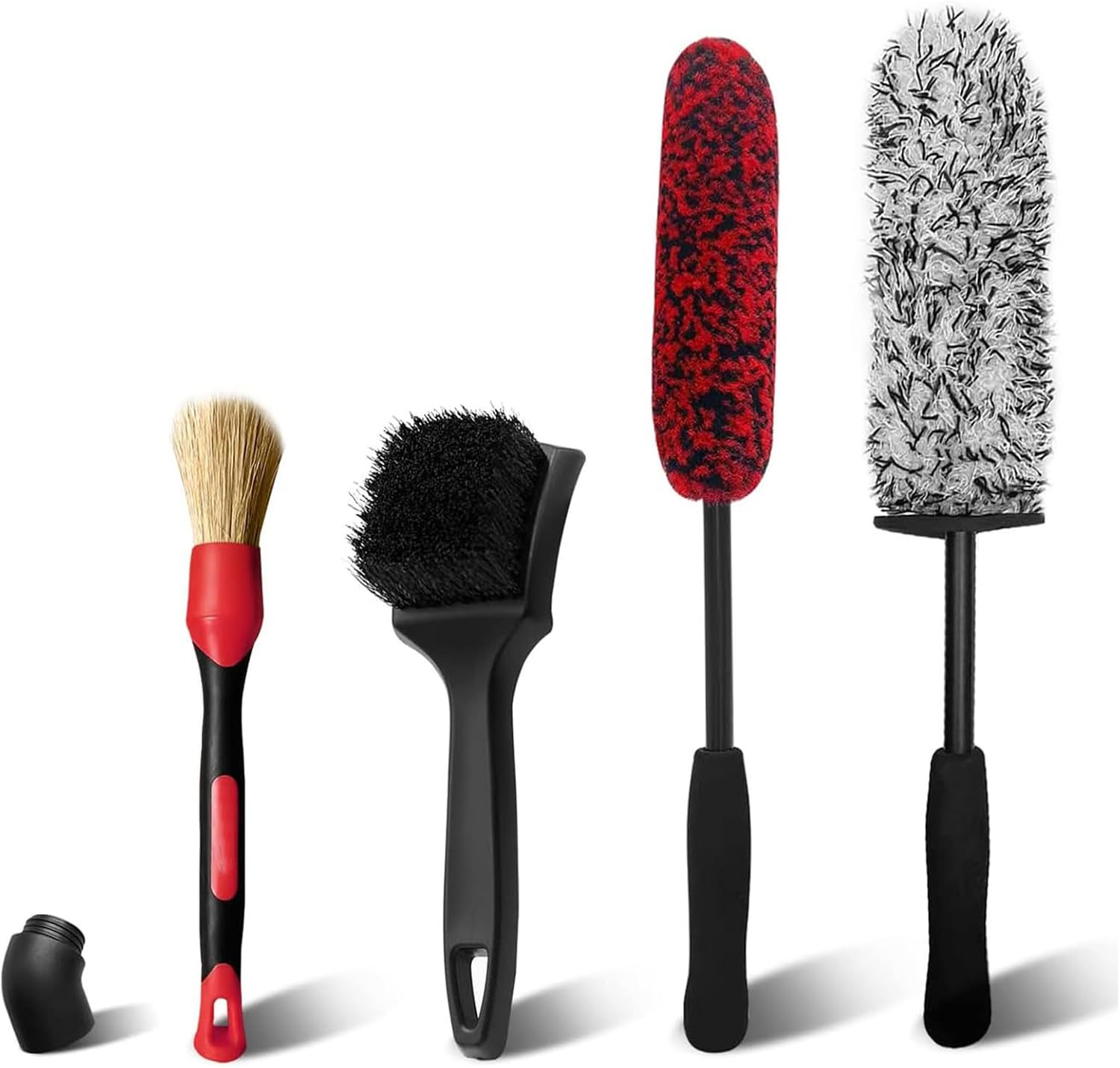 6-Piece Wheel Brush Kit, Bendable Microfiber Wheel Woolie & Tire Brush Set