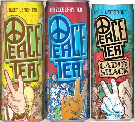 Peace Tea Iced Tea Mixed Bundle of 12/23 Oz Cans: 4 Razzleberry, 4 Sweet Lemon, 4 Caddyshack (Lemonade & Tea( Peace Tea Iced Tea Mixed Bundle with Sweet Lemon Tea Flavor