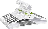 Ollieroo 30 Pack Grey Bendable Non-Slip Plastic Hangers - Lightweight Durable Suit & Clothes Hangers with Clips