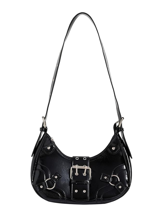 バッグ leather bag y2k Amazon.com: Verdusa Women's Y2k Purse Goth Handbag Studded