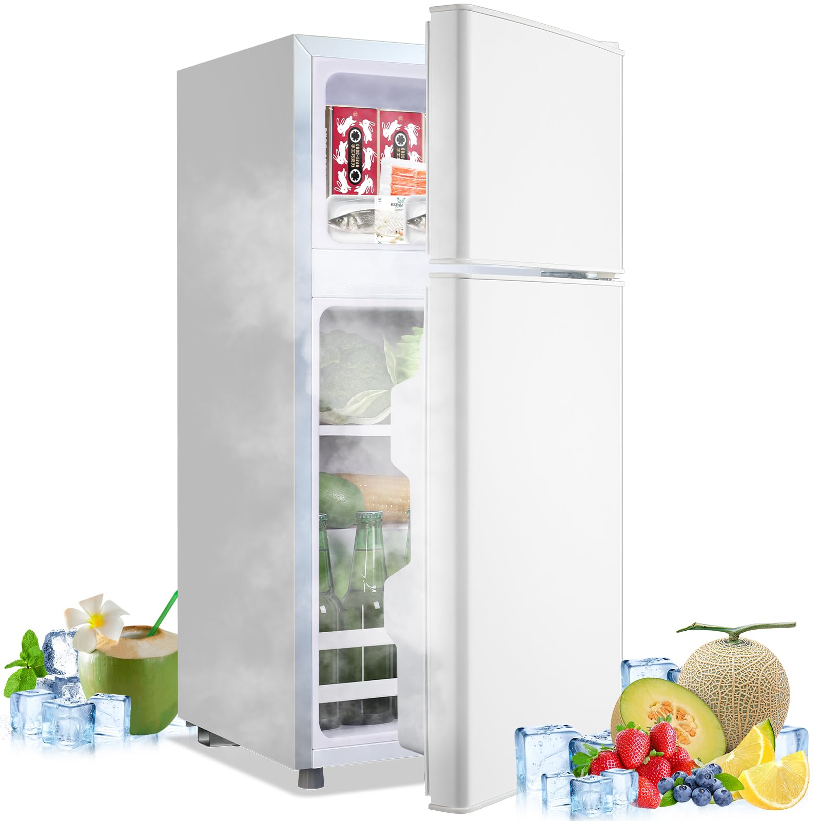 TACOOL 43-WHITE 2.4 cu ft Compact Freezer White