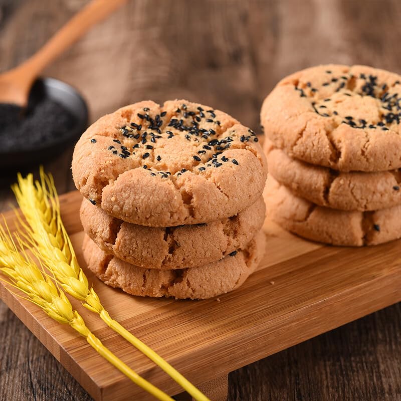 稻香村 黑芝麻桃酥 Black sesame Tao Su Chinese traditional biscuit Chinese snacks 800g/ box (28.22 oz)