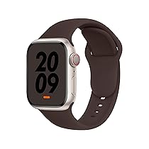 DONEGANI C1A per Cinturino Apple Watch 40mm 44 mm 46mm 42mm 45mm 41mm 38mm 49mm Se Ultra 2 Serie 10 9 8 7 6 5 4 3 Band Bracciale Sport Silicone, Caffè