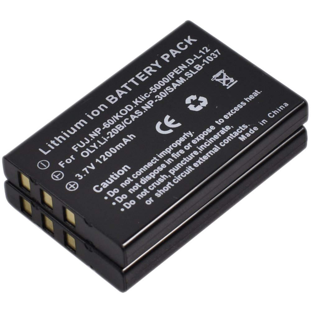 BTBAI 2X NP-60 Battery+Charger USB Dual for np60 finepix 50i 601 m603 f401 f410 f601 Digital Camera Battery Charger Adapter sn1