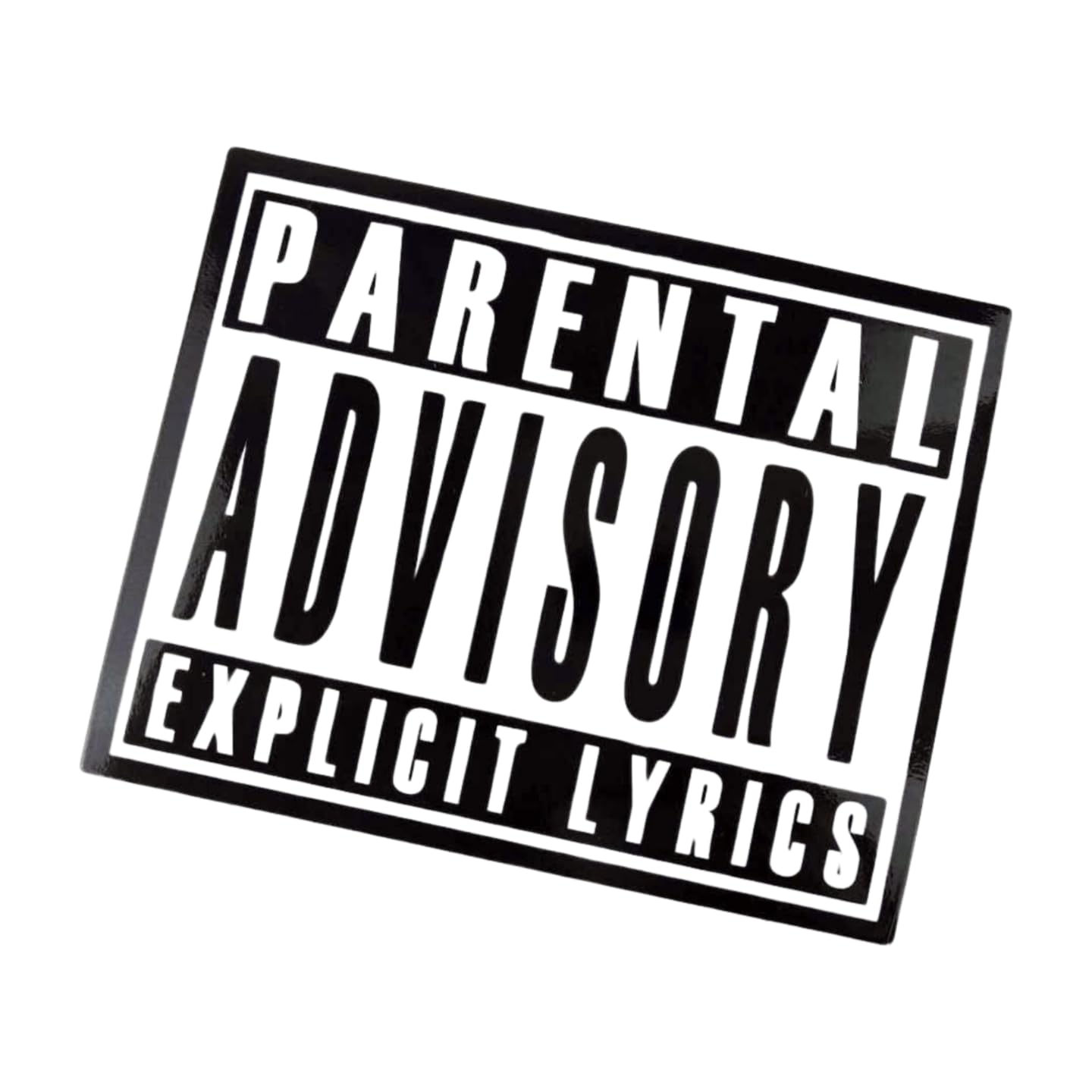 Amazon | F NODE Parental Advisory 防水シール 角型7.5cm ステッカー