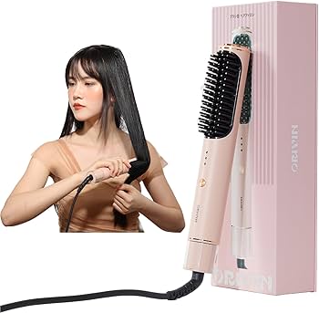 マイナスイオン ストレートブラシ ホワイト Amazon.co.jp: 女性用ワイヤレスストレートブラシ＆アイロンコーム、30