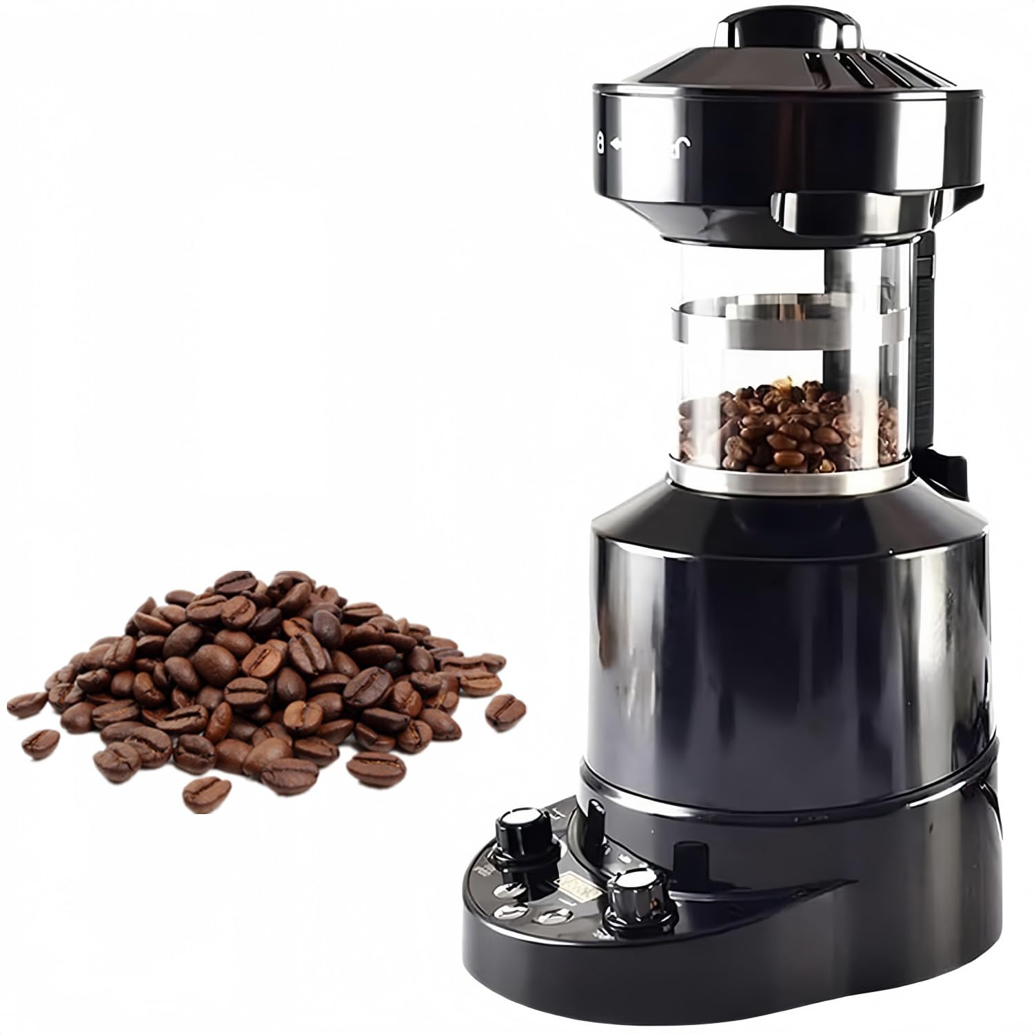 Torréfacteur de café automatique à air chaud ventilé avec minuterie électronique