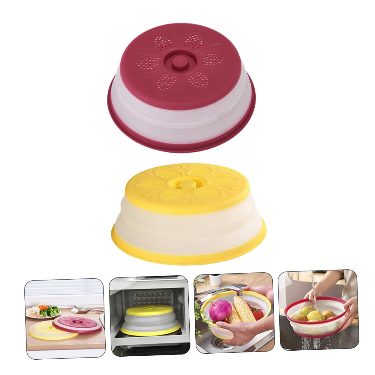Cubierta Piezas Microondas para Plegable Antisalpicaduras 2 PP