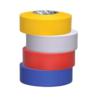 NO Adhesive, Presco Arctic Roll Flagging Tape 3 mils Thick, 1-3/16 in. x 300 ft. (Red)